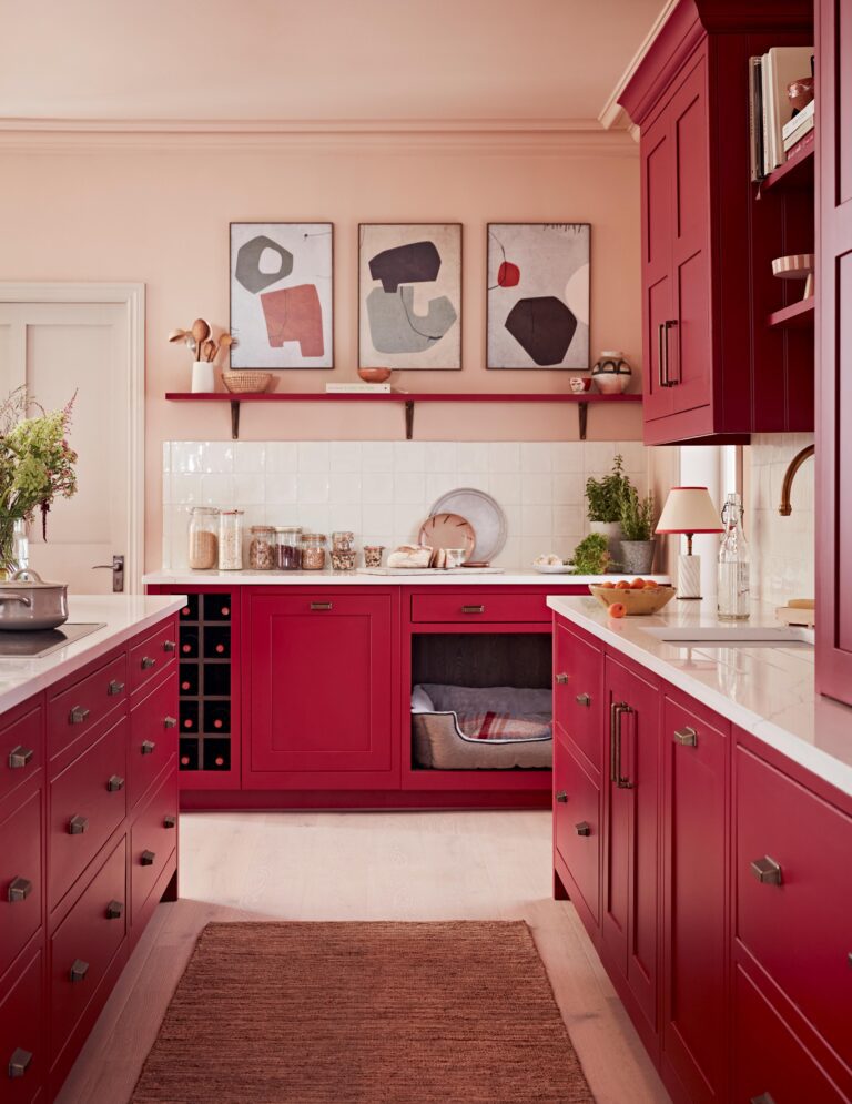 New Colour Trend English Red Burbidge Kitchen Makers